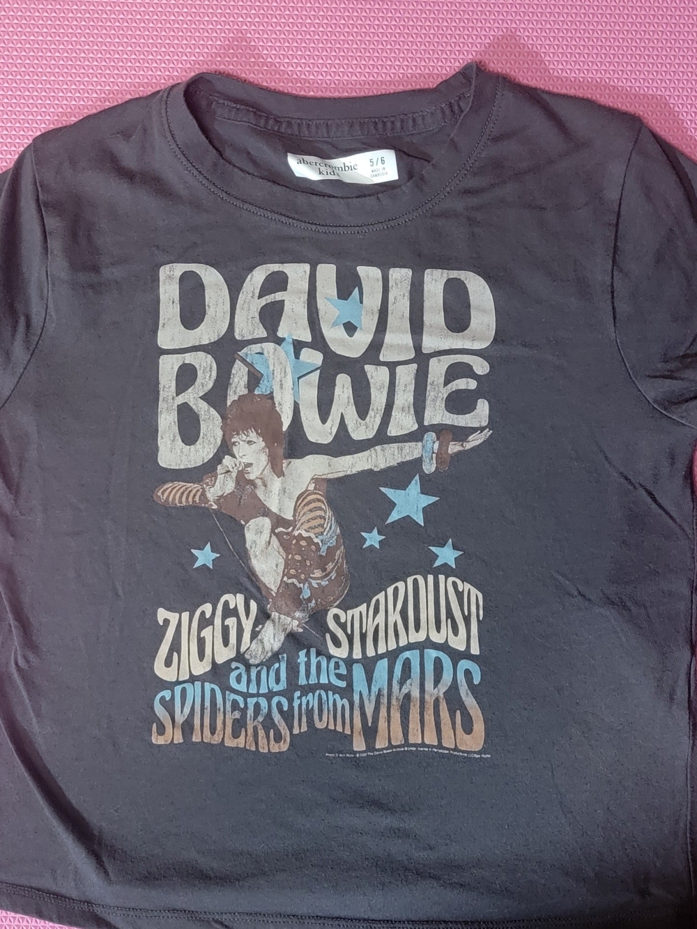 abercrombie kids black David Bowie Ziggy Stardust Graphic Tee